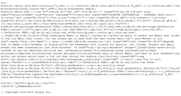 google-babel-code