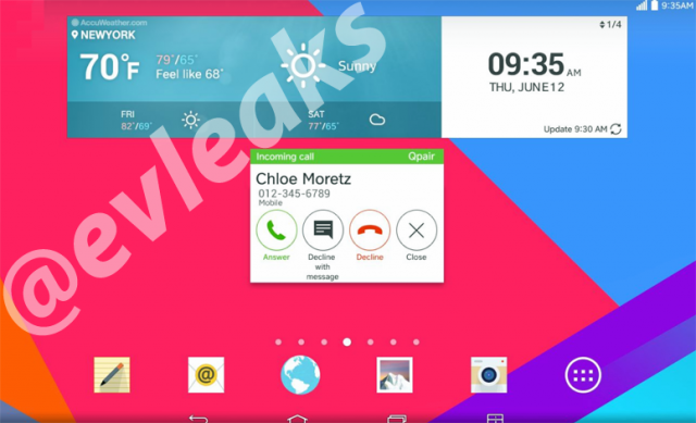 lg g3 homescreen leak