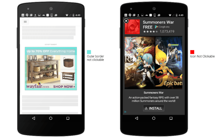 Google AdWord click changes
