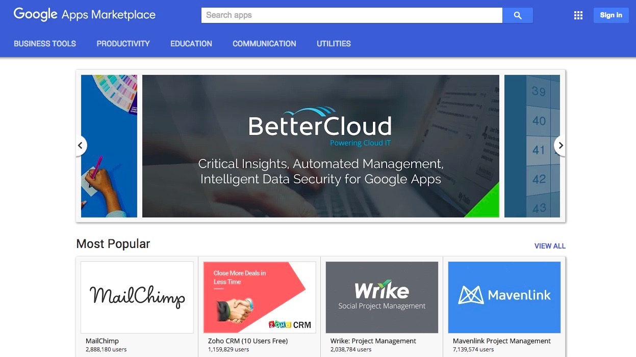 Google Apps Marketplace