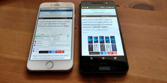 HTC-One-A9-vs-iPhone