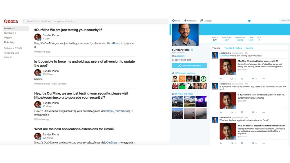 Pichai Hacked