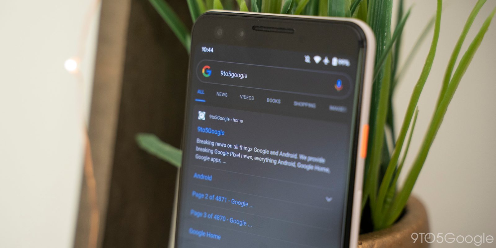 Google Search dark