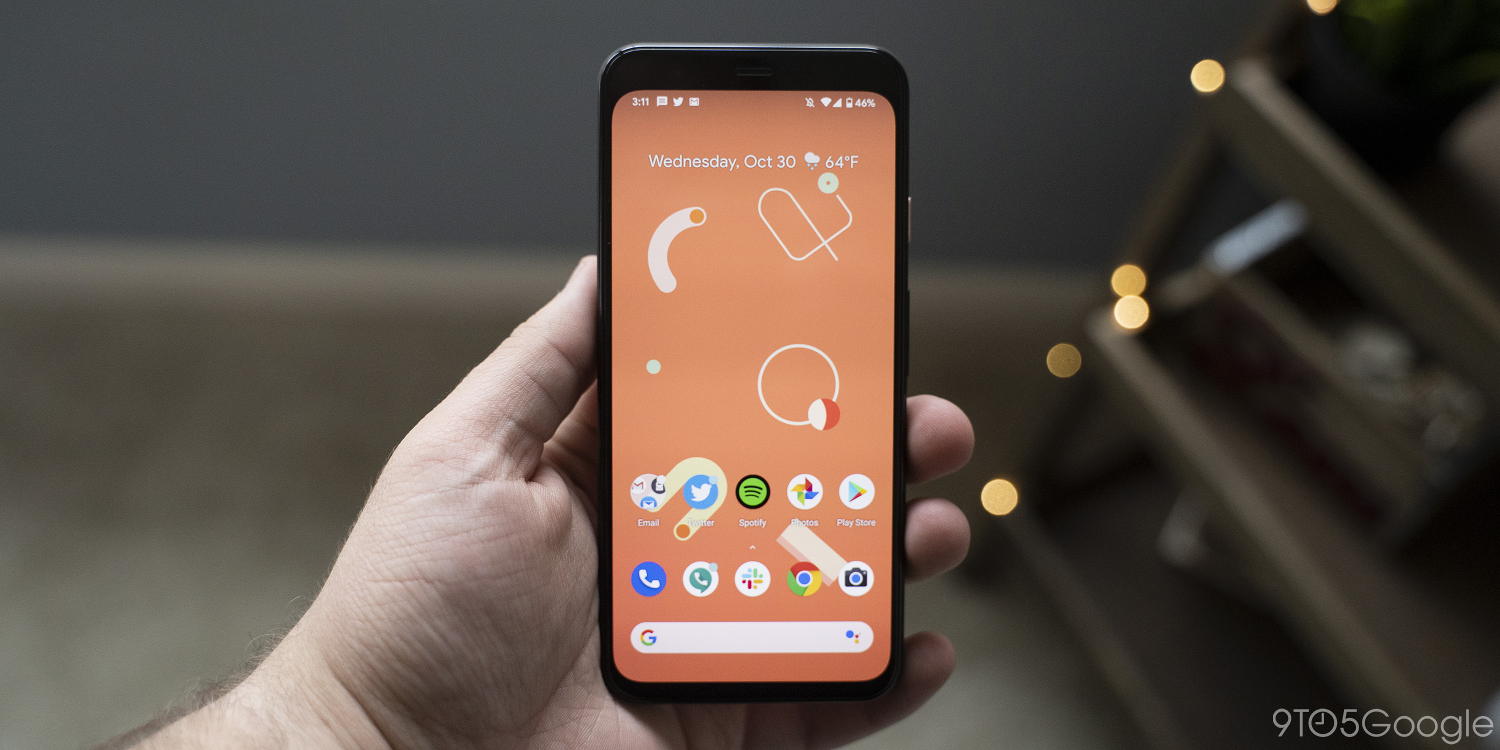 google pixel 4 size display