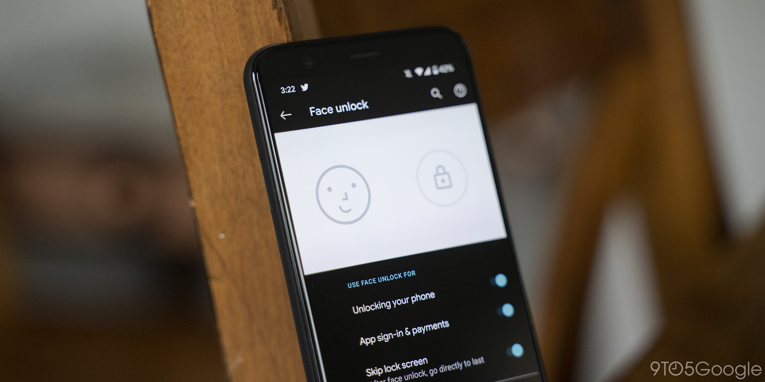 pixel 4 face unlock settings