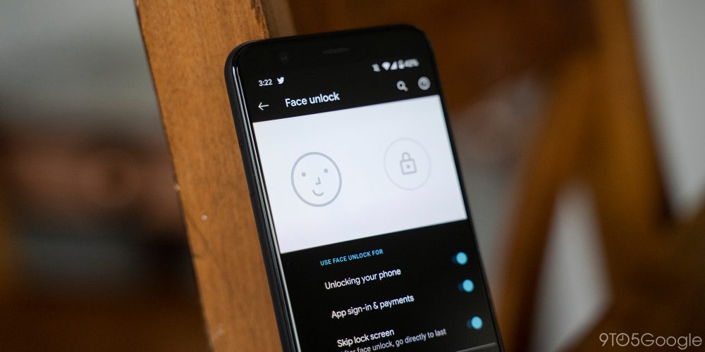 pixel 4 face unlock settings