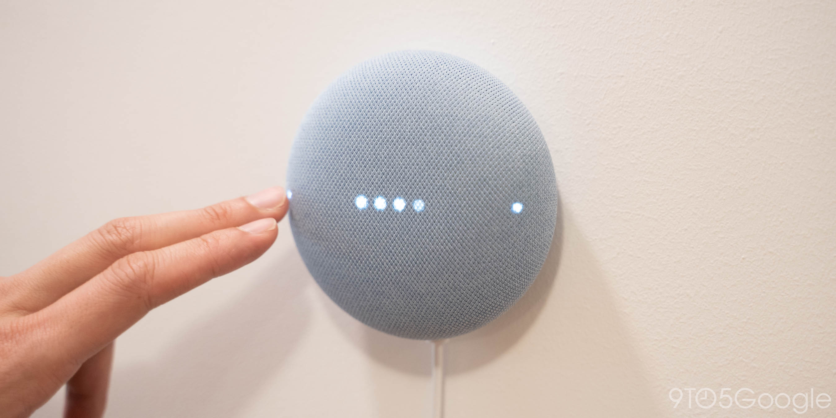 google nest mini touch controls