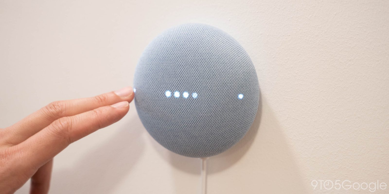 google nest mini touch controls