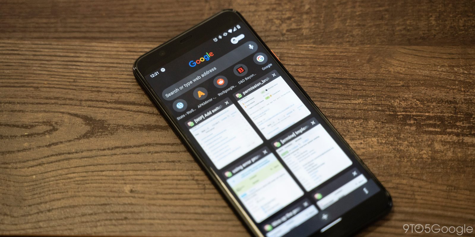 Chrome tabs