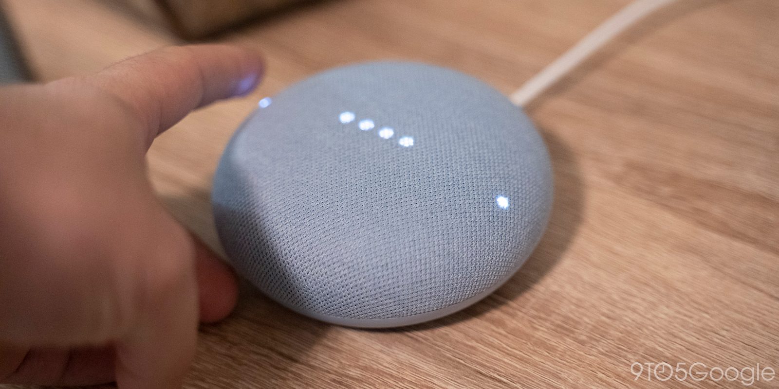 google nest mini assistant smart speaker touch controls