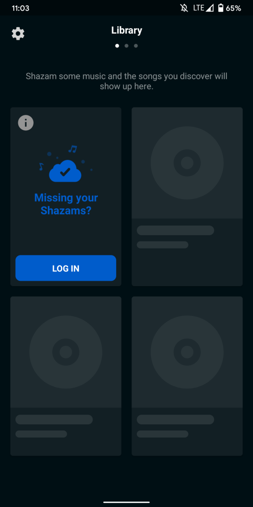 Shazam Facebook sign-in
