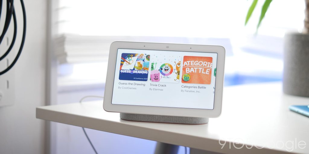google nest hub games