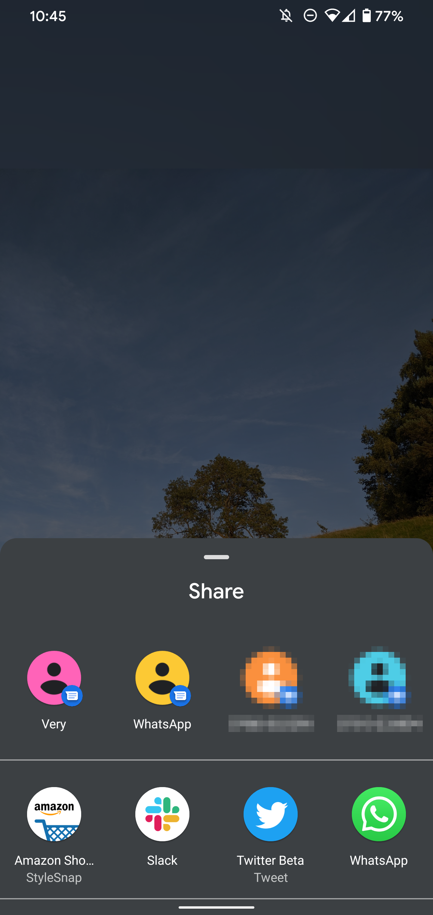 google photos share menu