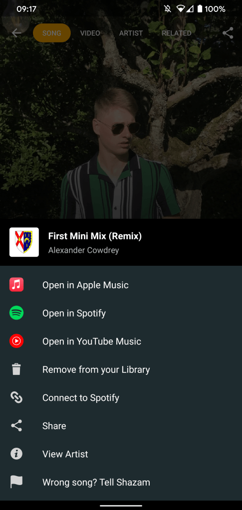 shazam youtube music