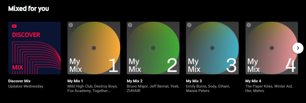 youtube music daily my mix playlist