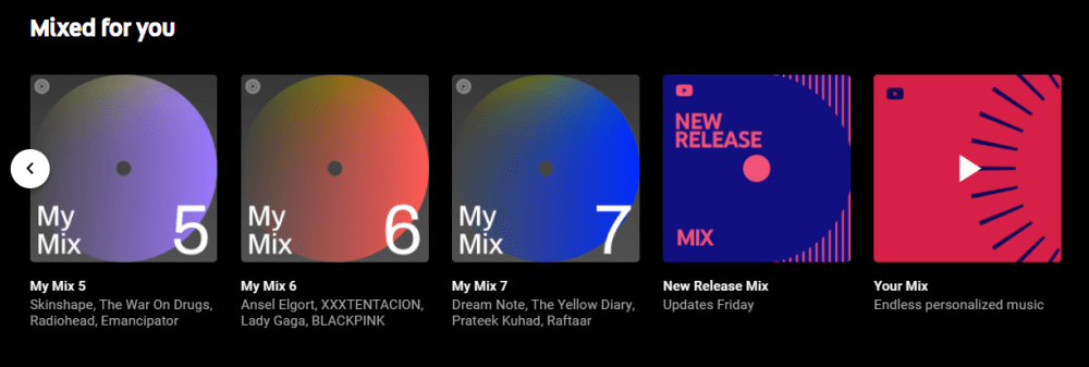 youtube music daily my mix playlist