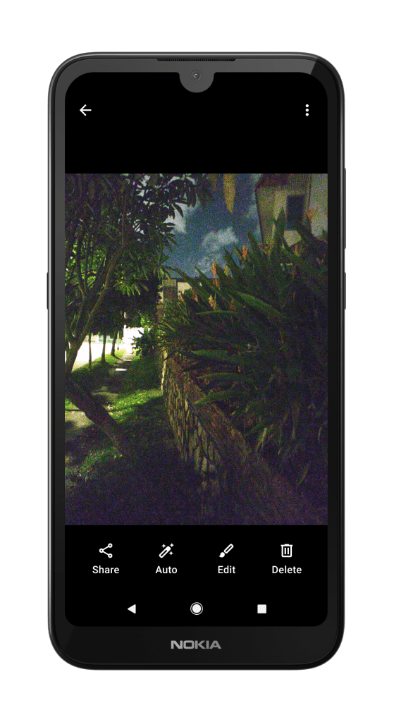 Nokia 1.3 with Google Camera Go Night Mode