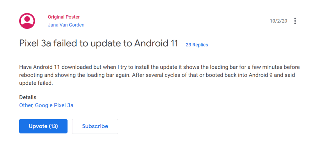 pixel 3a android 11