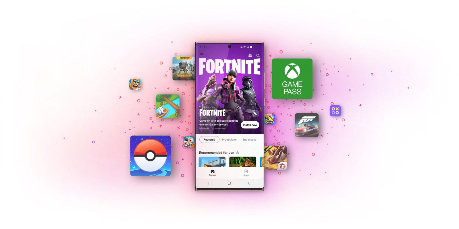 samsung galaxy store redesign fortnite