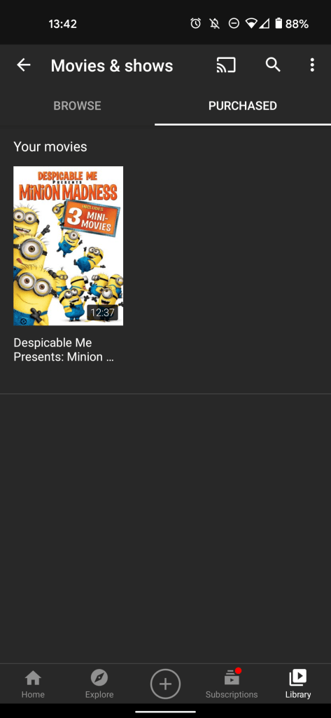 youtube your movies and shows