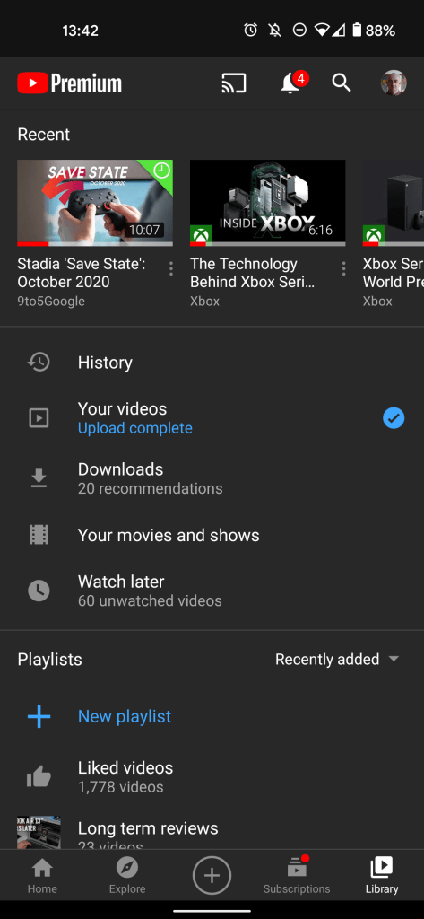 youtube your movies and shows