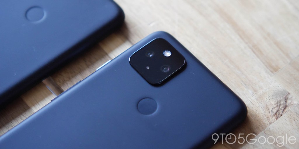 Google Pixel 4a 5G camera setup in Just Black