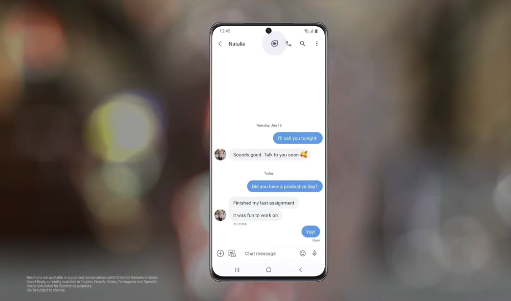 Google Messages Galaxy S21