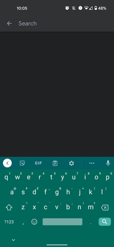 google calendar search button