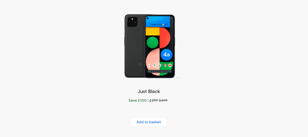 pixel 4a 5g uk sale