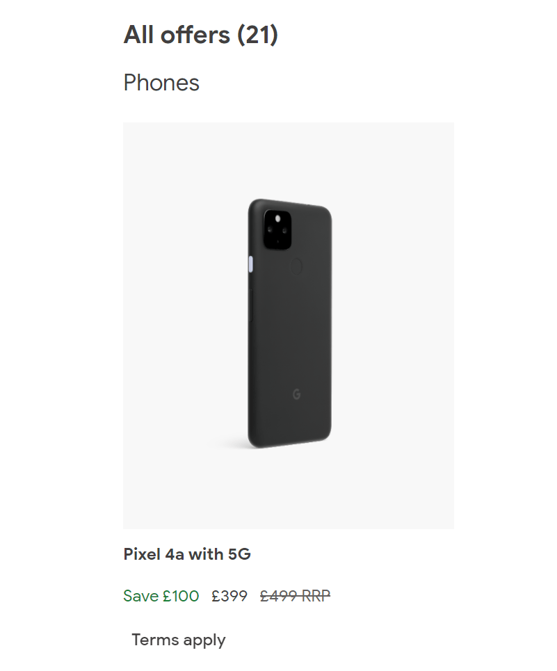 pixel 4a 5g uk sale