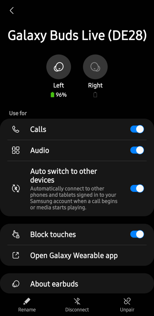 Galaxy Buds Live hearing enhancement