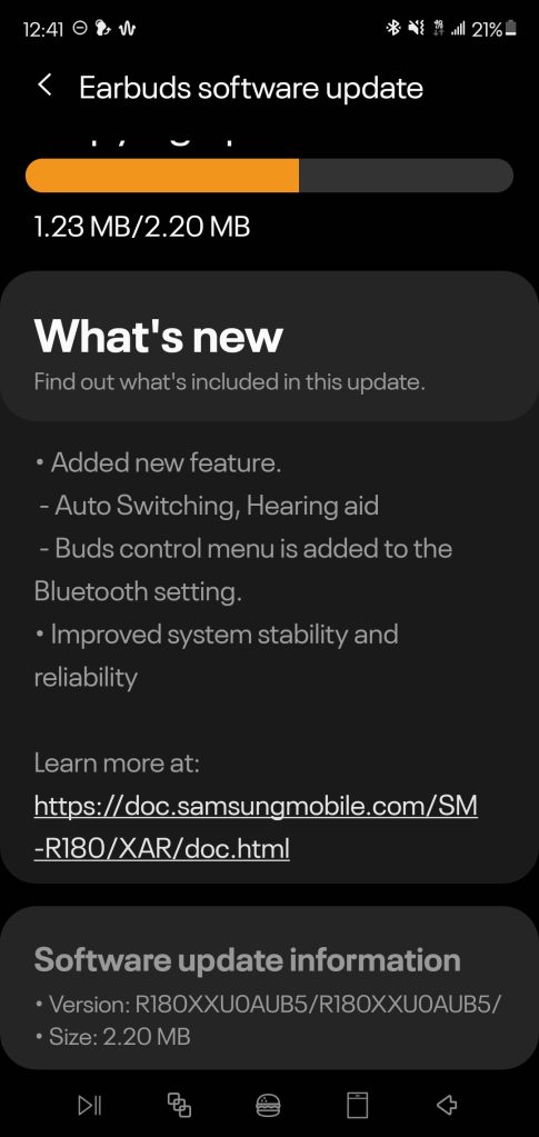 Galaxy Buds Live hearing enhancement