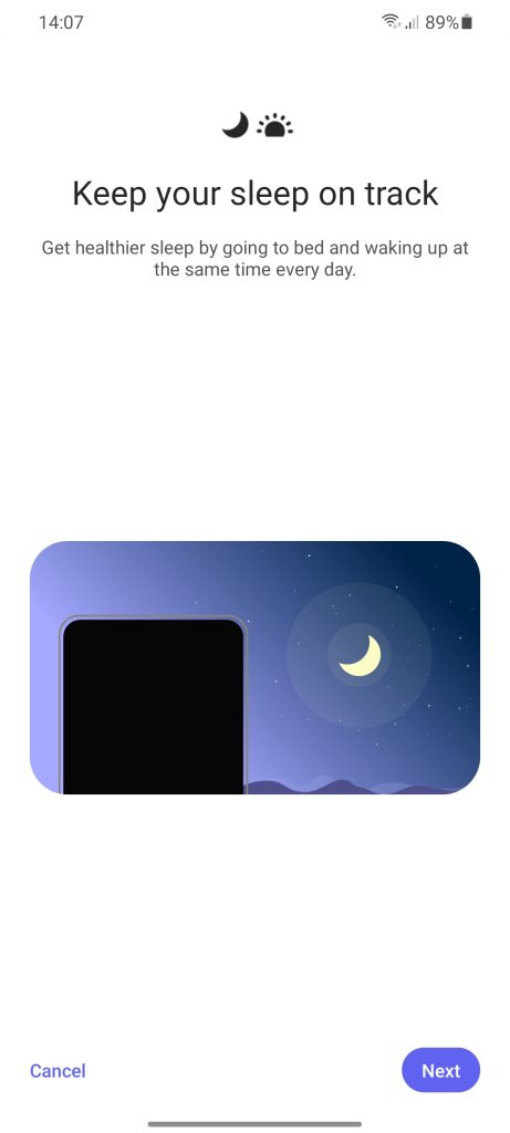samsung clock bedtime mode