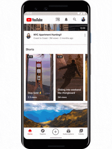 youtube shorts us