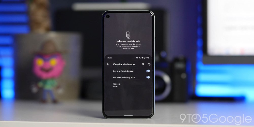 Android 12 Developer Preview 2 one-handed mode