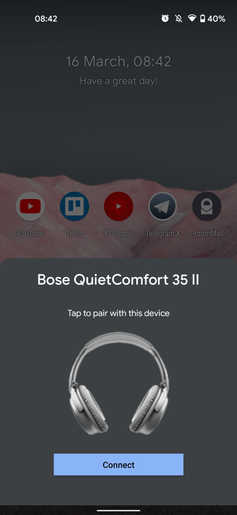 android fast pair UI