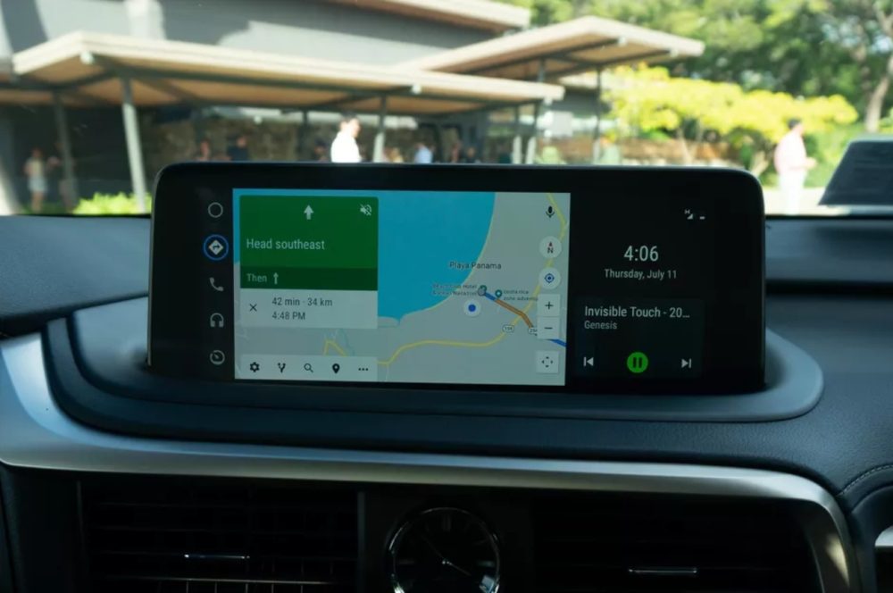 android auto split-screen