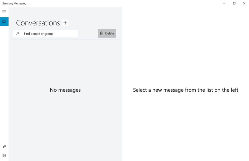 samsung messaging windows 10