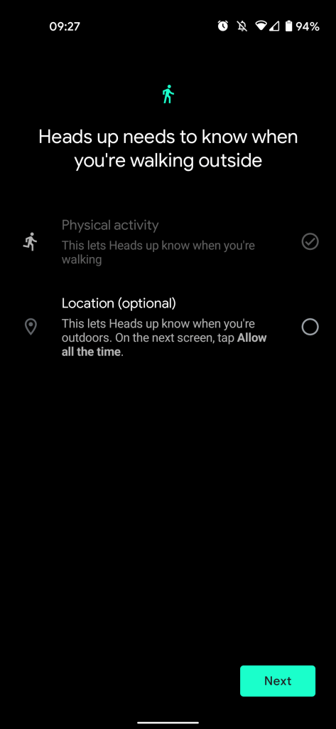 Digital Wellbeing Heads Up