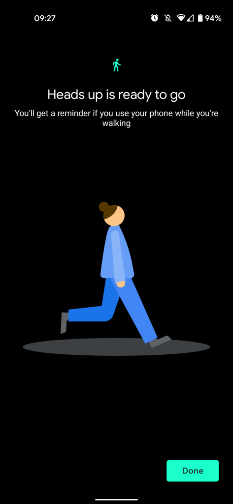 Digital Wellbeing Heads Up