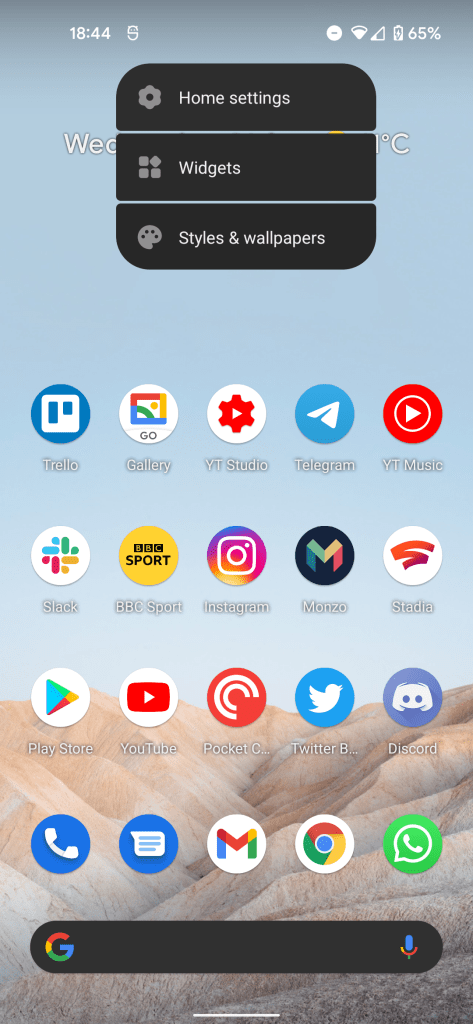 Android 12 UI