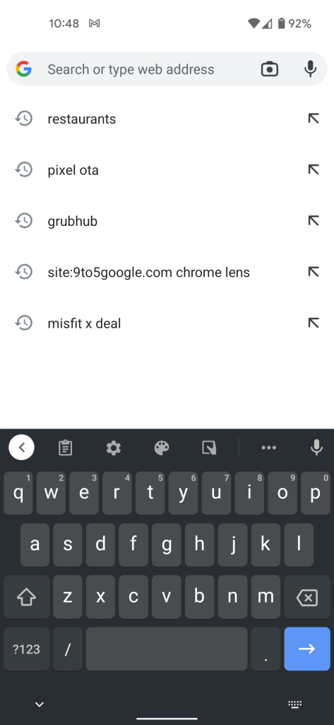 Google Lens in Omnibox of Chrome for Android