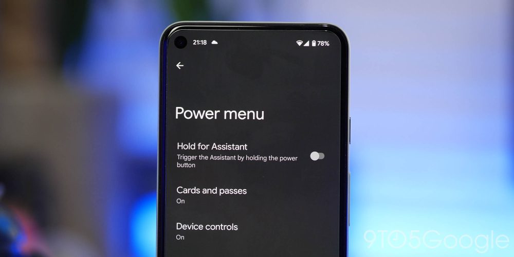 Android 12 Beta 1 - Hold for Assistant