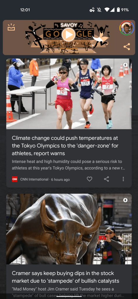 Google Discover Material You