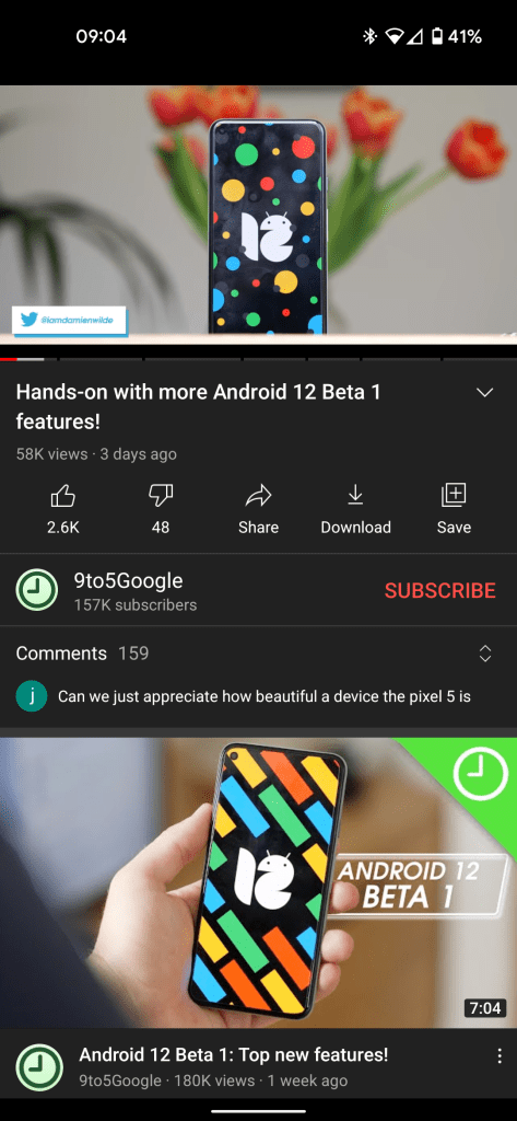 youtube description UI