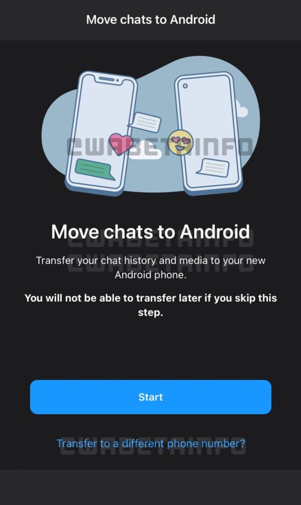 whatsapp chat history migration