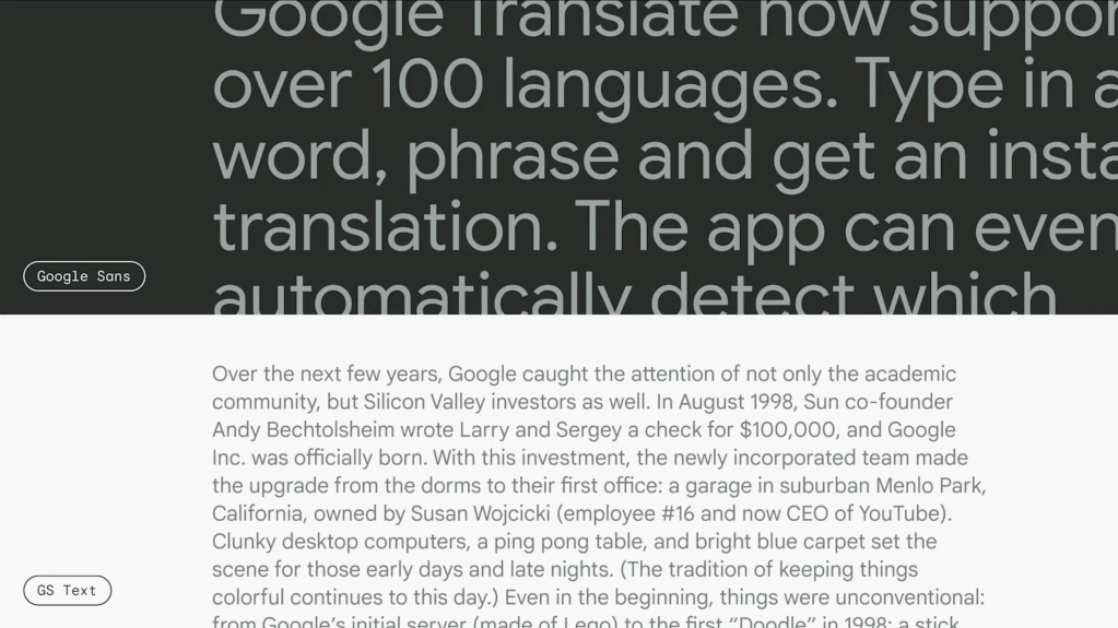 Google Sans Text