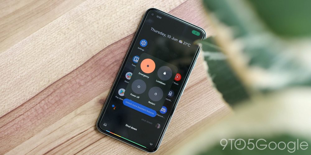 Android 12 Beta 2 - Google Assistant power menu controls