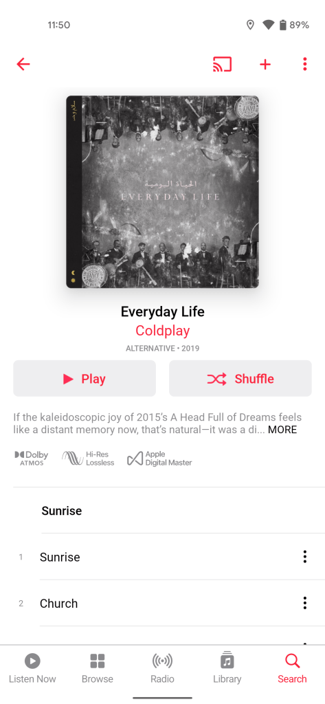 Apple Music Android Spatial