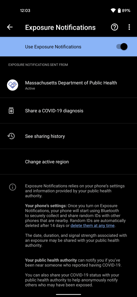 Massachusetts MassNotify app